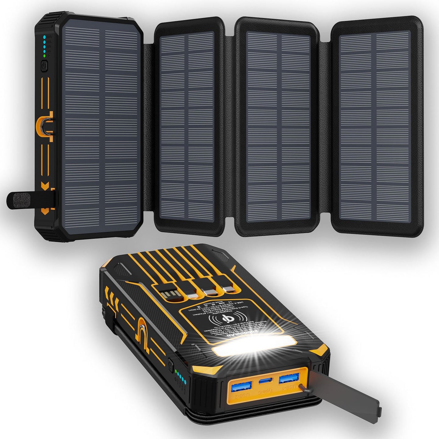 Outdoor Foldable Solar Large Capacity Charger Mobile Power Bank(Free Shipping)
