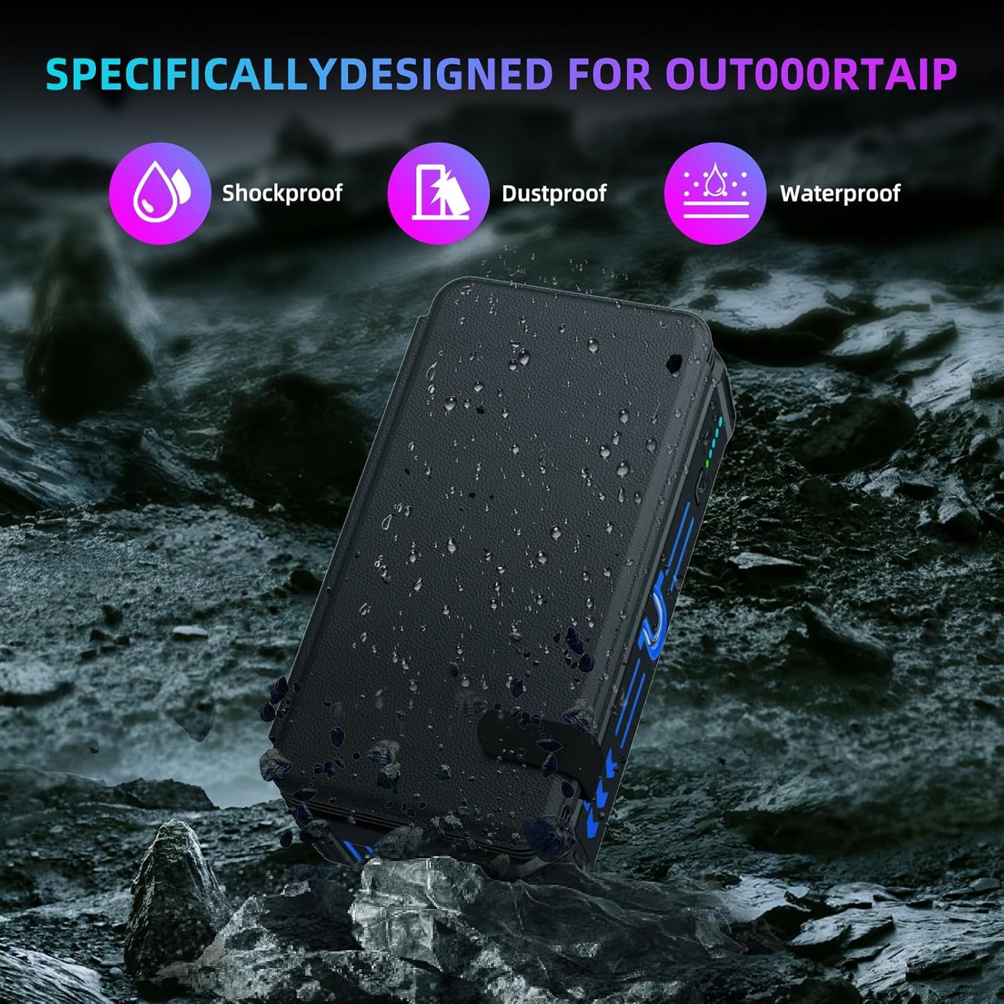 Outdoor Foldable Solar Large Capacity Charger Mobile Power Bank(Free Shipping)