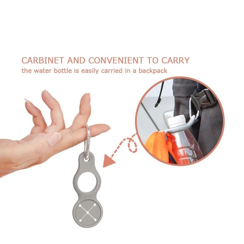 🏆Hot Sale⚡🌟 Silicone Sport Kettle Buckle Outdoor Carabiner Water Bottle Holder