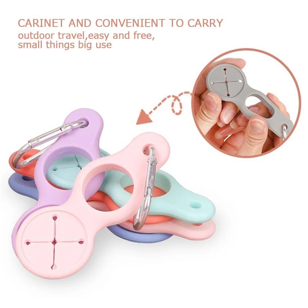 🏆Hot Sale⚡🌟 Silicone Sport Kettle Buckle Outdoor Carabiner Water Bottle Holder