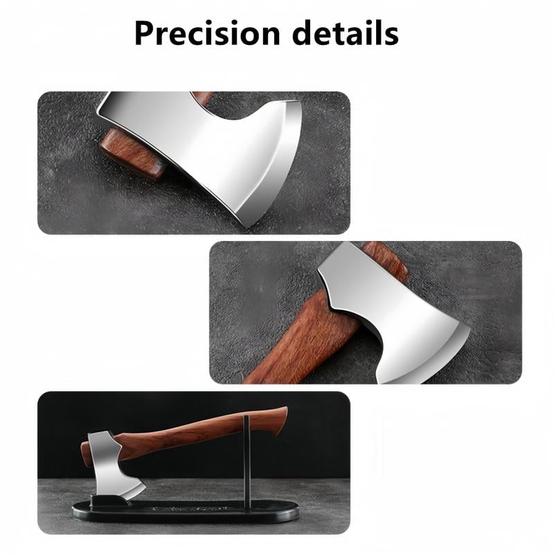 Mini Axe Fixed Blade Hunting Survival Stainless Steel Tactical Knife Home Car Decor