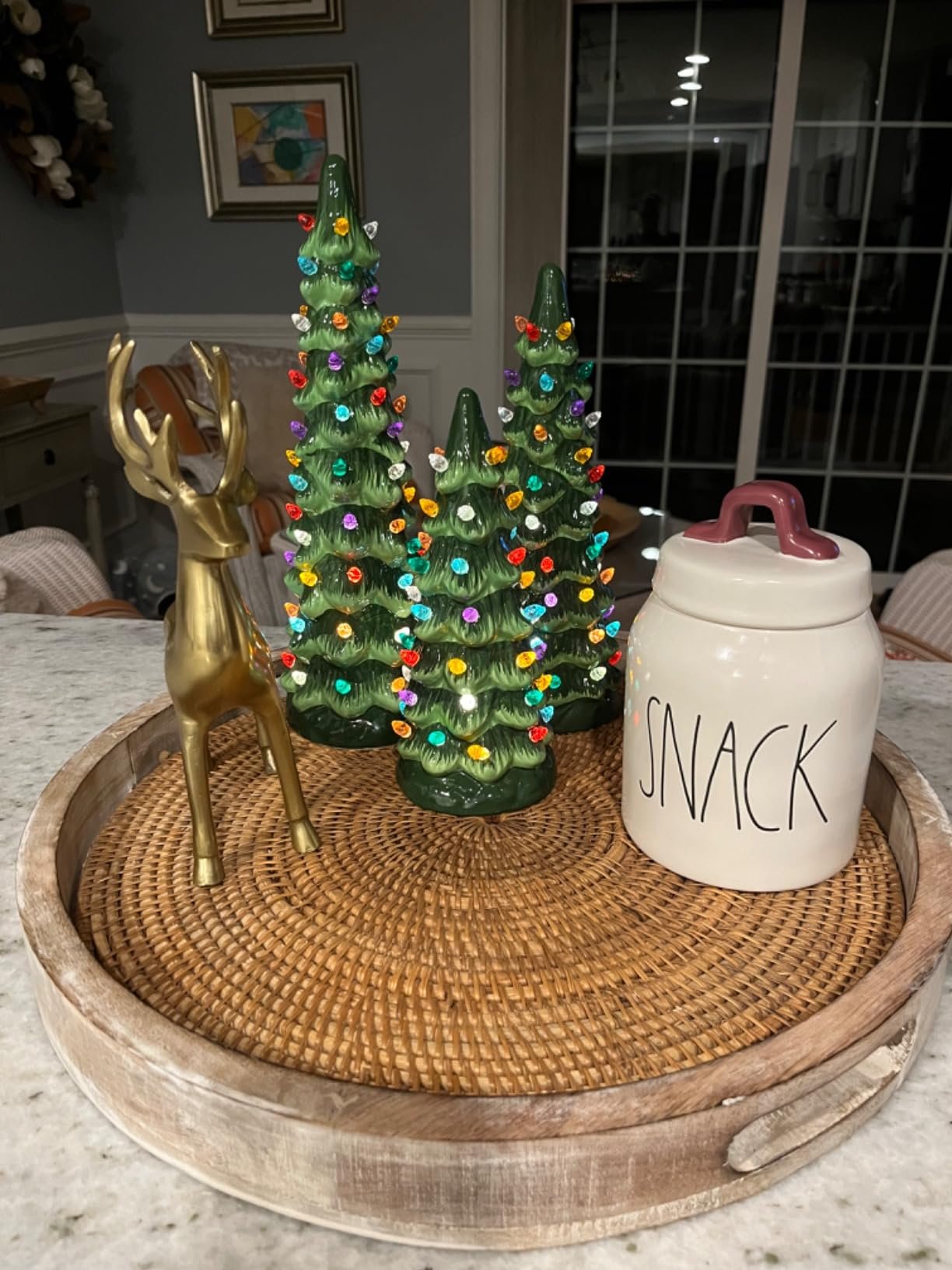 🔥HOT SALE - Retro Hand-Painted Tabletop Christmas Trees🎄