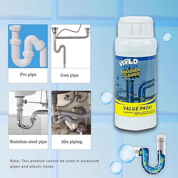 💦Powerful Pipe Dredging Agent for Kitchen and Toilet Pipelines