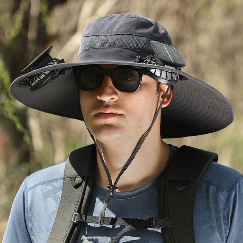 ❤2025 New Ultralight Solar Fan Sun Hat – Lighter Than a Baseball!⚾