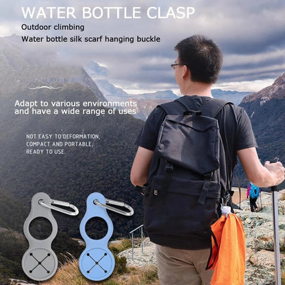 🏆Hot Sale⚡🌟 Silicone Sport Kettle Buckle Outdoor Carabiner Water Bottle Holder