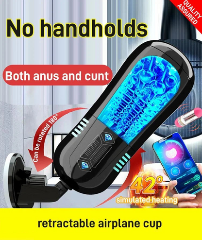 [Free Shipping Confidential Delivery]🔥 Overachiever Pro - Suction, Vibrating & Stroking Masturbator – 18+ Only