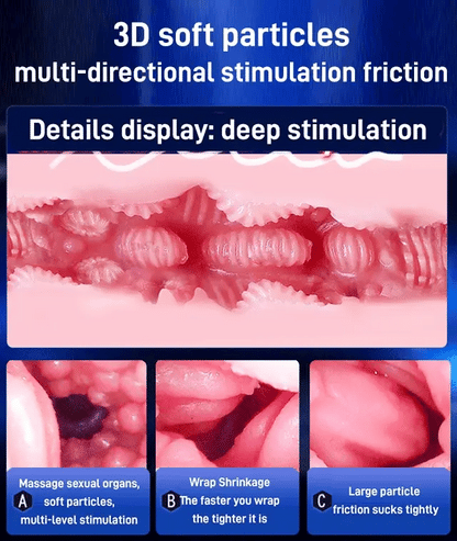 【Discreet Delivery】-Sucking,Vibrating and Stroking Masturbator