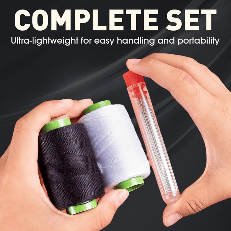 34 PCS Big Eye Steel Needles Set