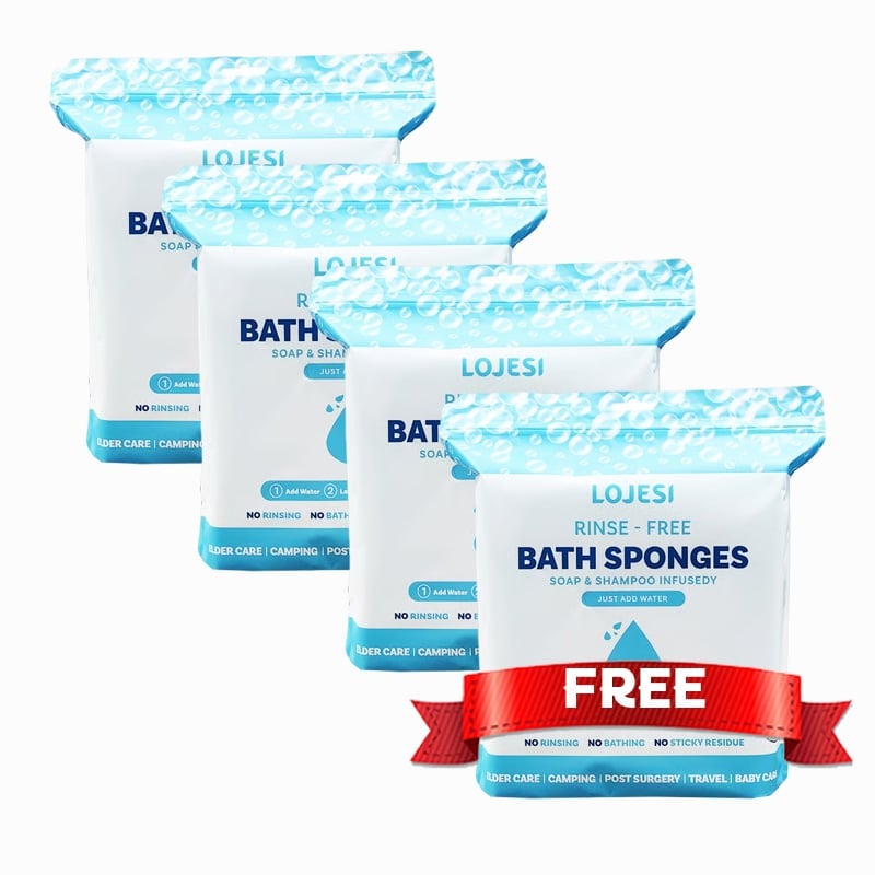 🎁Freshness Anytime, Anywhere! 25 Large Rinse-Free Bathing Wipes for Adults