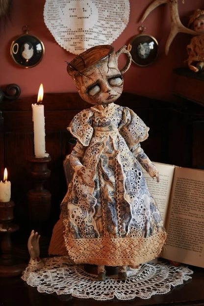 🖤Handmade Posable Teacup Dolls – Unique Collectible Toys