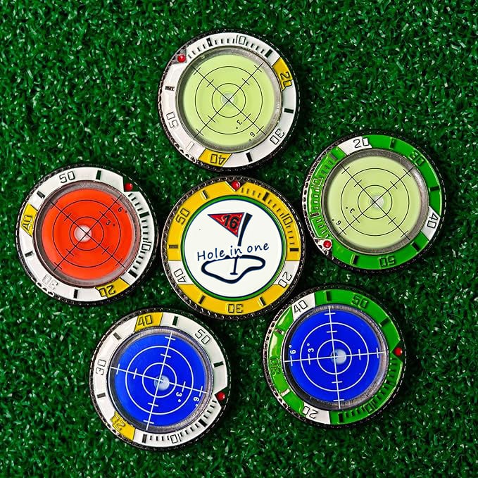 🔥(Golf trainer)Golf Ball Marker Round Cap Clip Mark with Level Function🔥(Buy 1 Get 1 Free)