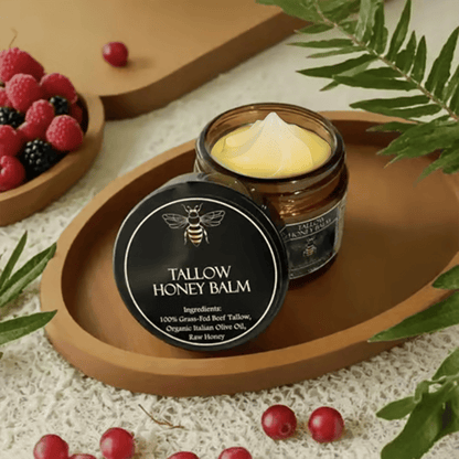 ⏳Organic Grass-Fed Beef Tallow Balm with Raw Honey