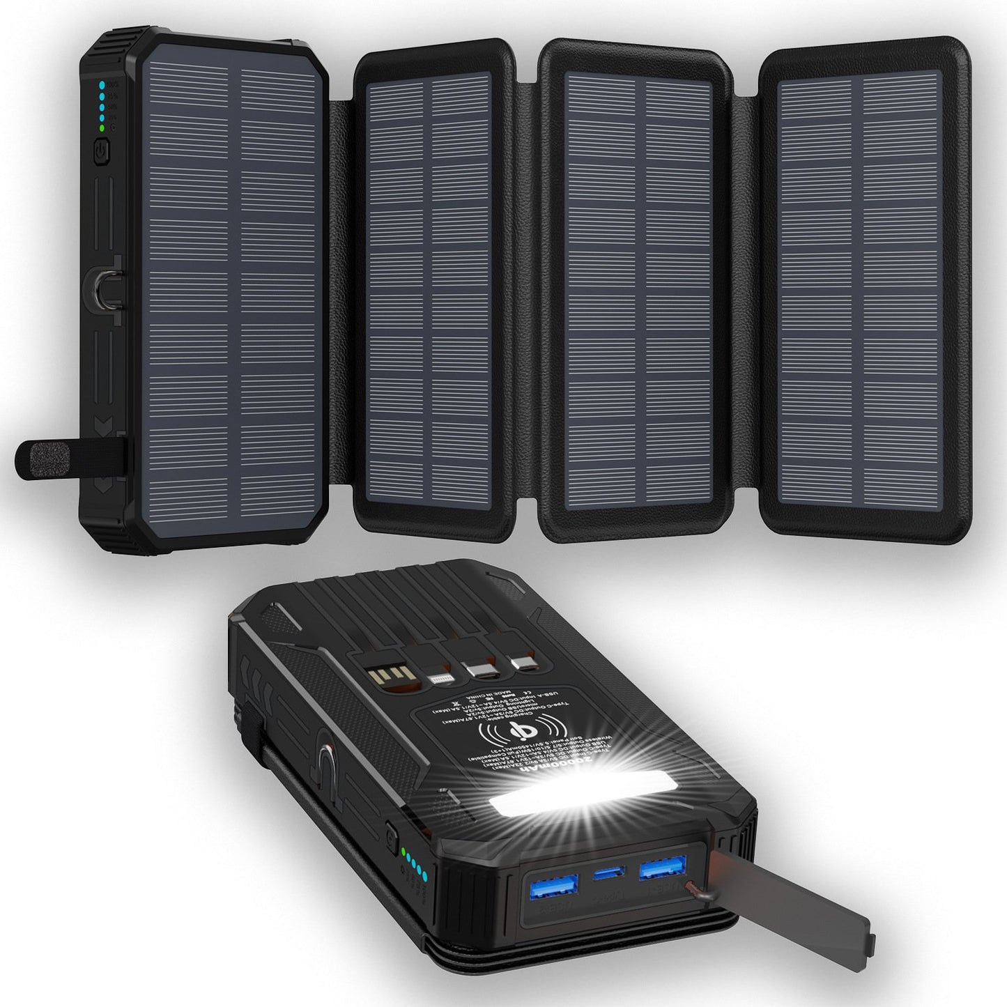 Outdoor Foldable Solar Large Capacity Charger Mobile Power Bank(Free Shipping)