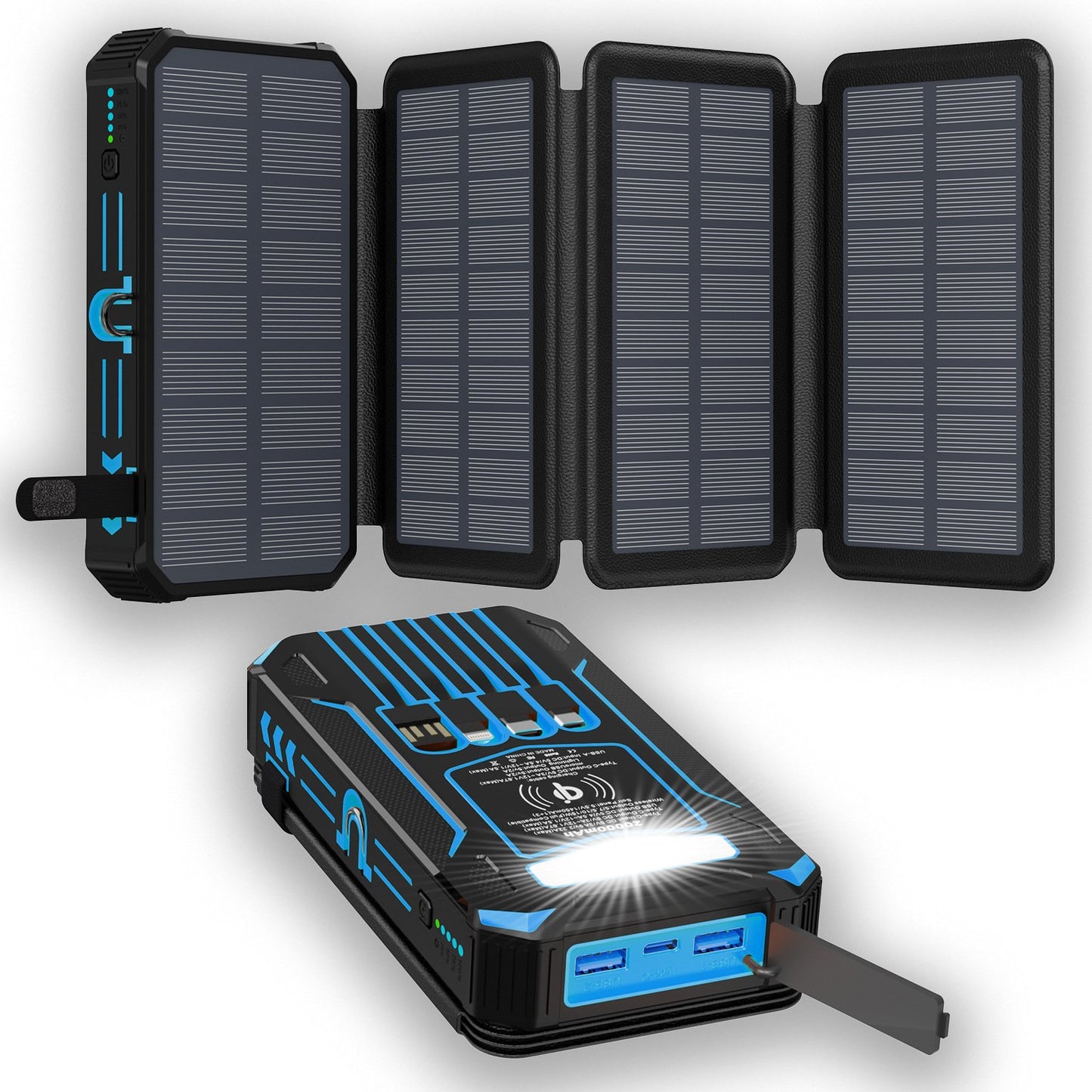 Outdoor Foldable Solar Large Capacity Charger Mobile Power Bank(Free Shipping)