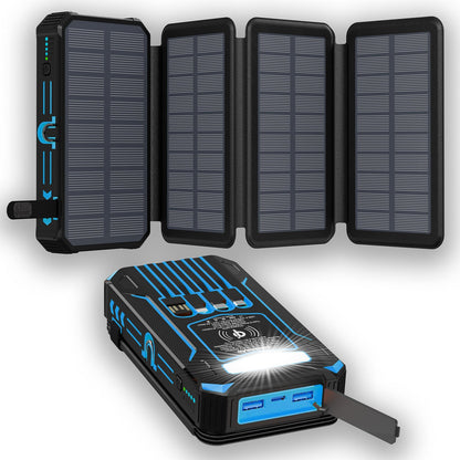 Outdoor Foldable Solar Large Capacity Charger Mobile Power Bank(Free Shipping)