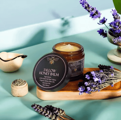 ⏳Organic Grass-Fed Beef Tallow Balm with Raw Honey