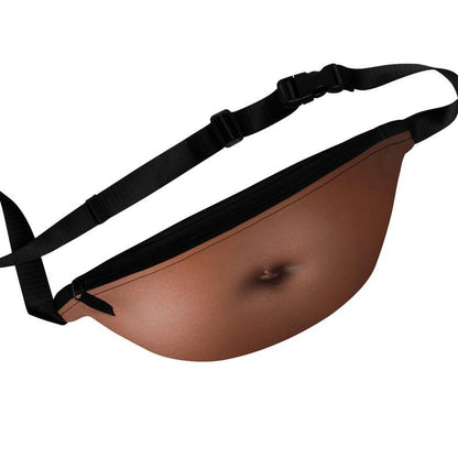 Funny Beer Belly Fanny Pack Bag – Custom Novelty Waist Bag with Realistic Belly Design, Gag Party & Prank Gift for Men & Women